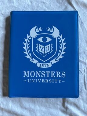 NEW Monsters University Blue Notebook and Pen set- Disney Parks